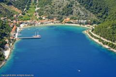 Building land . first row to the sea in Trstenik, Croatia
